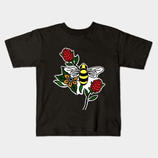 Bees and Raspberries Kids T-Shirt